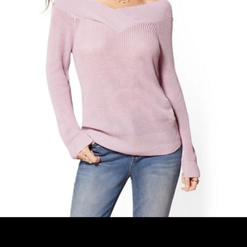 Brand New Ny & C Sweater off the Shoulder